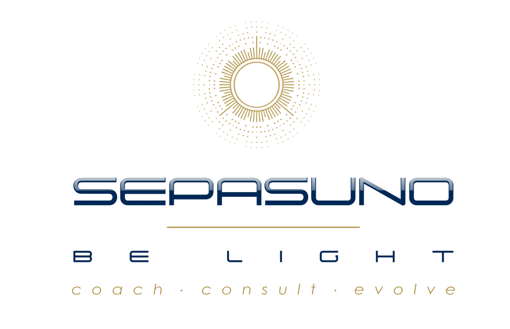 logo olore blu e oro del brand Sepasuno azienda di servizi coaching e sviluppo personale